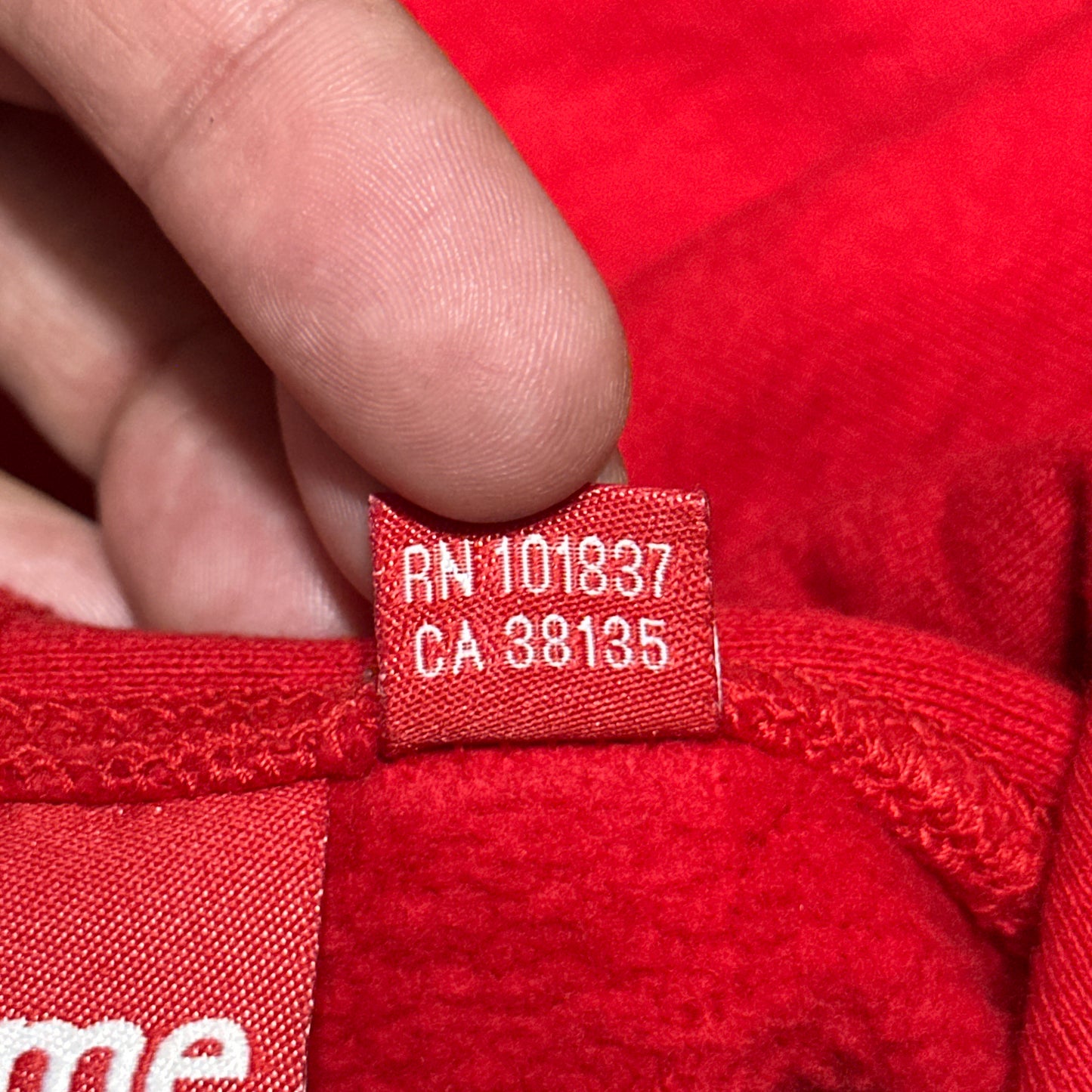 Supreme Perforated Leather Logo Hoodie FW18 Large