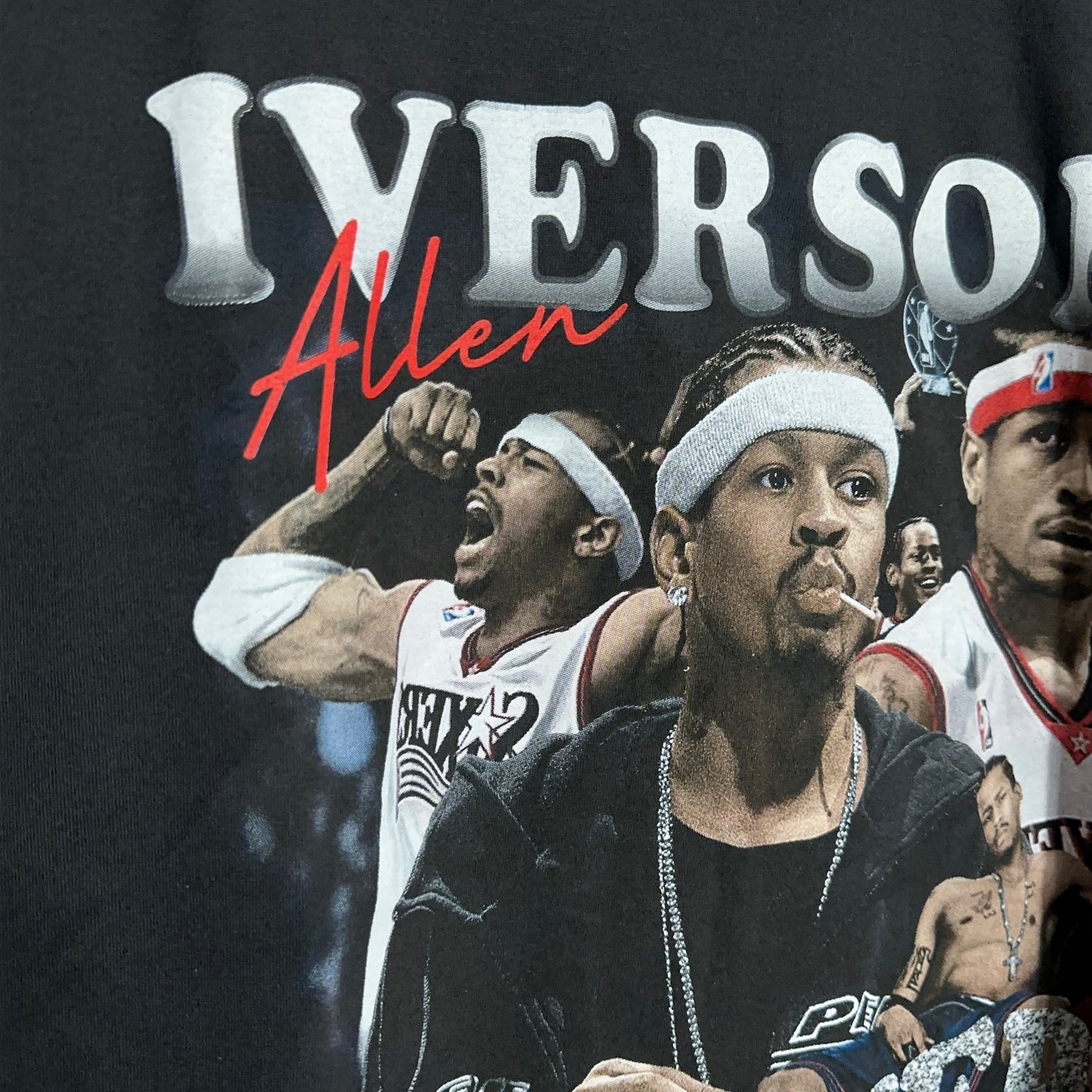 Allen Iverson The Answer Photo Rap Tee XL