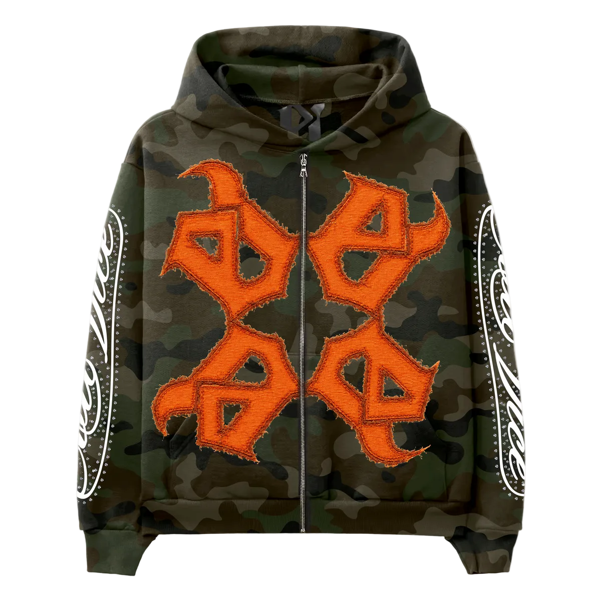 EVIL VICE EV STAR FULL ZIP CAMO HOODIE