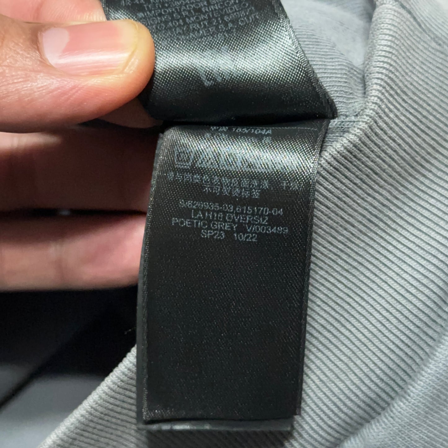 Yeezy GAP Hoodie Unreleased Poetic Gray Oversized Large