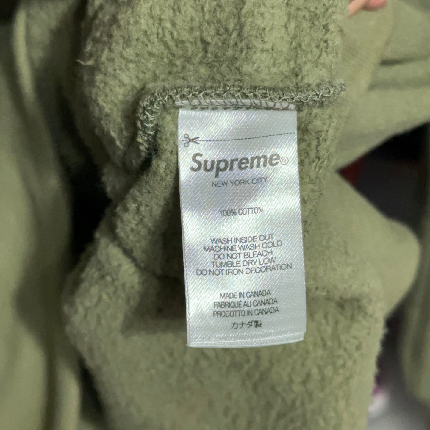 Supreme The Crow Hoodie XL Olive FW21