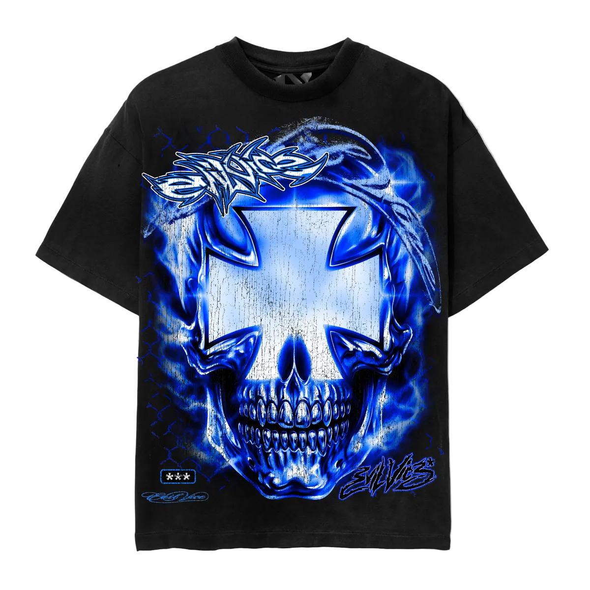 EVIL VICE CHROME CROSS TEE