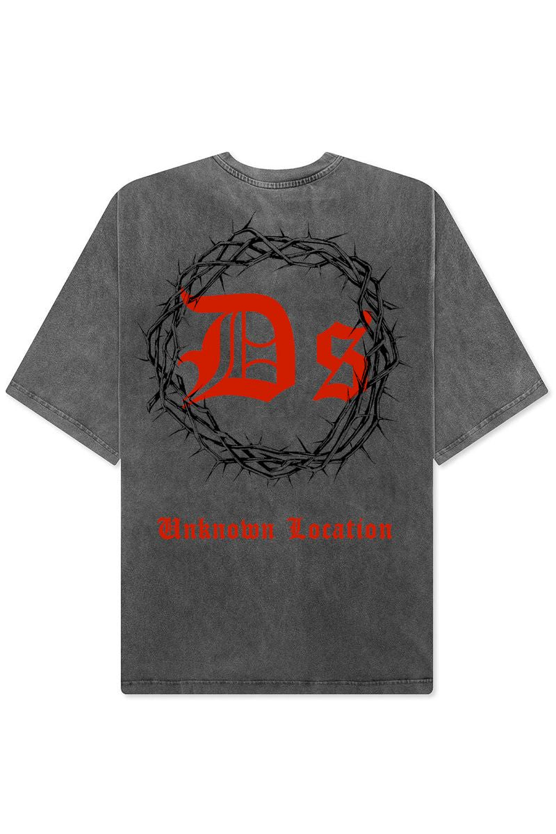 Midnight Angel Garment Dye Tee Vintage Gray