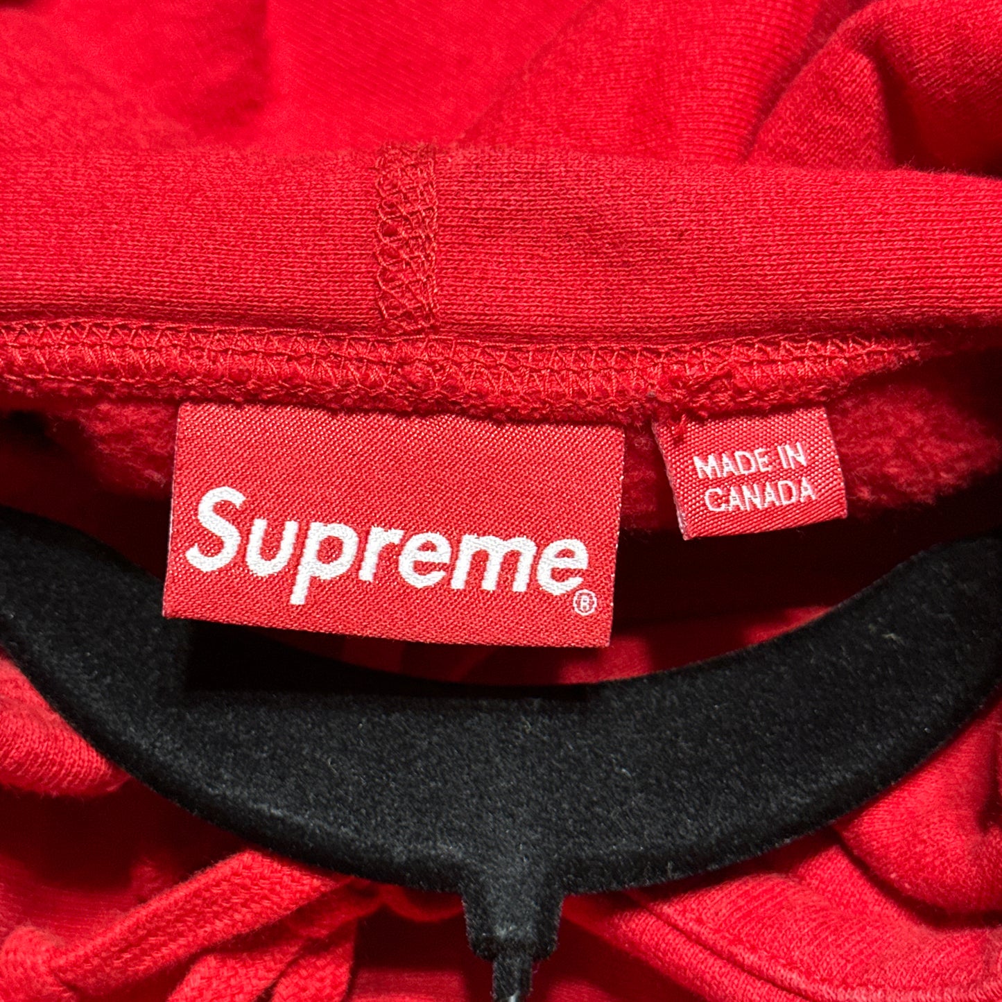 Supreme Perforated Leather Logo Hoodie FW18 Large