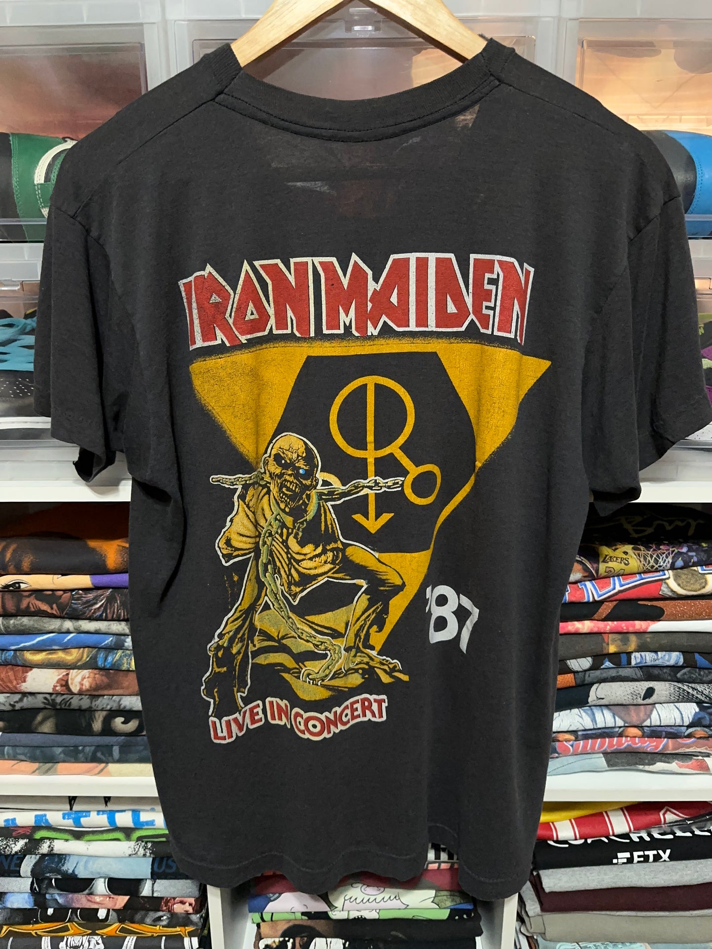 Vintage 80s Iron Maiden Somewhere In Time Tour Tee