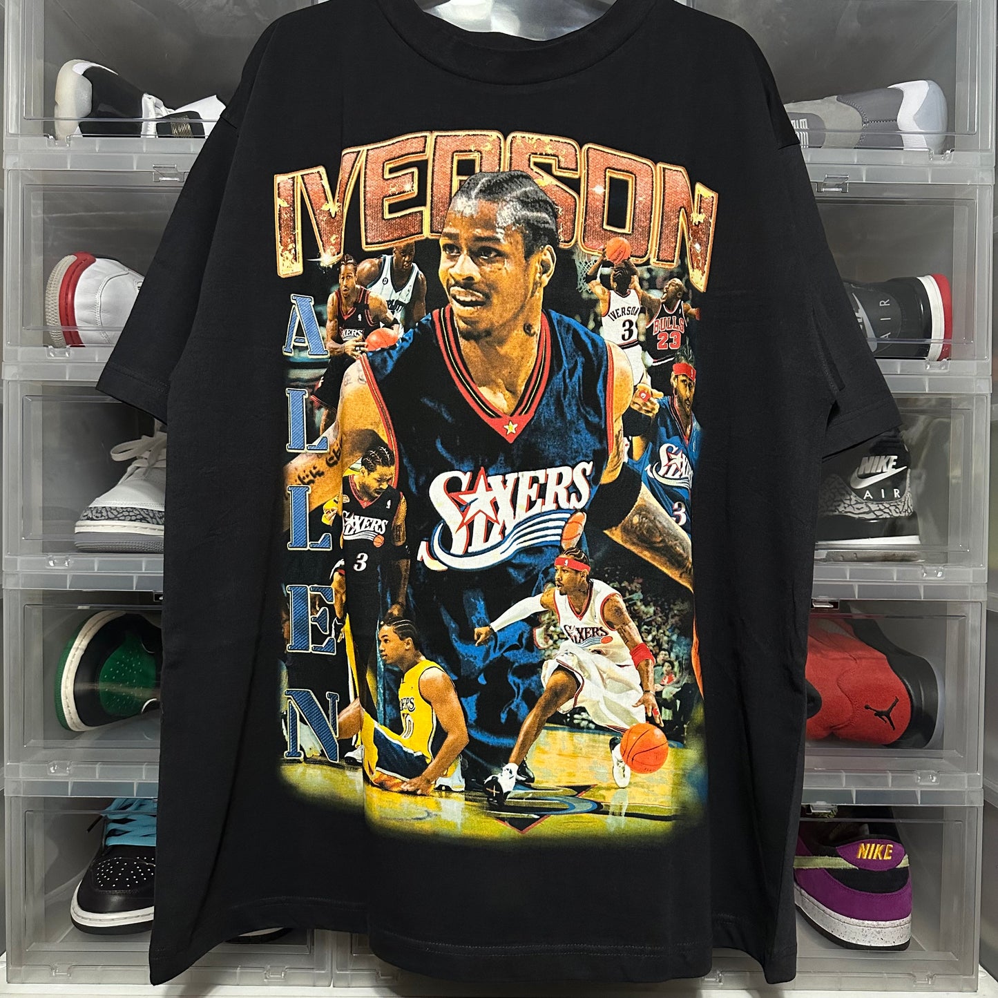 Allen Iverson Rap Tee Marino Morwood XL