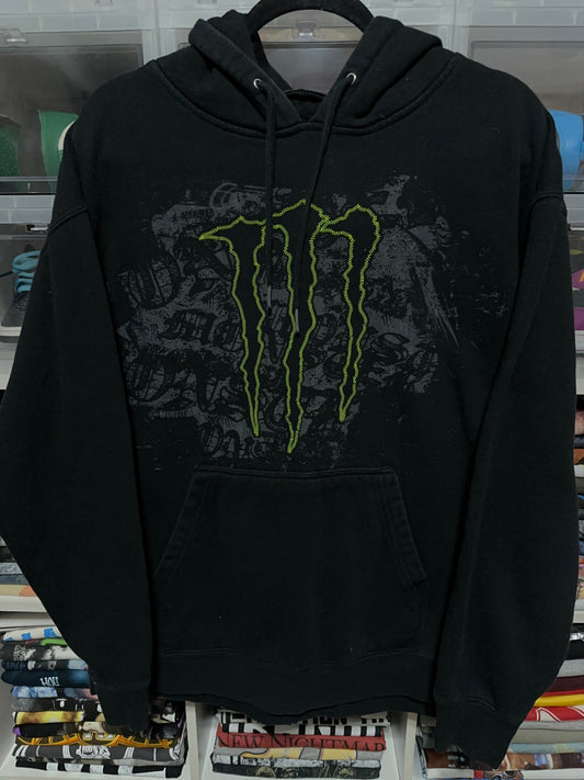Y2K Monster Energy Drink Logo Hoodie XL