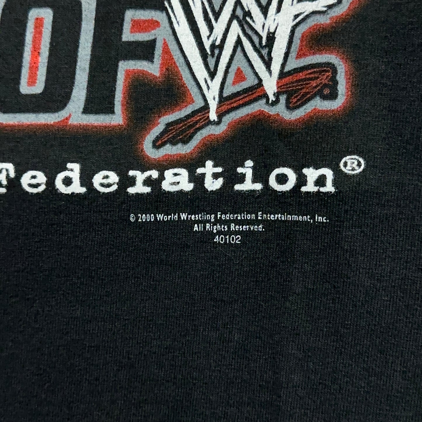 Vintage WWF The Men Of WWF Wrestling Tee XL The Rock Undertaker Kane