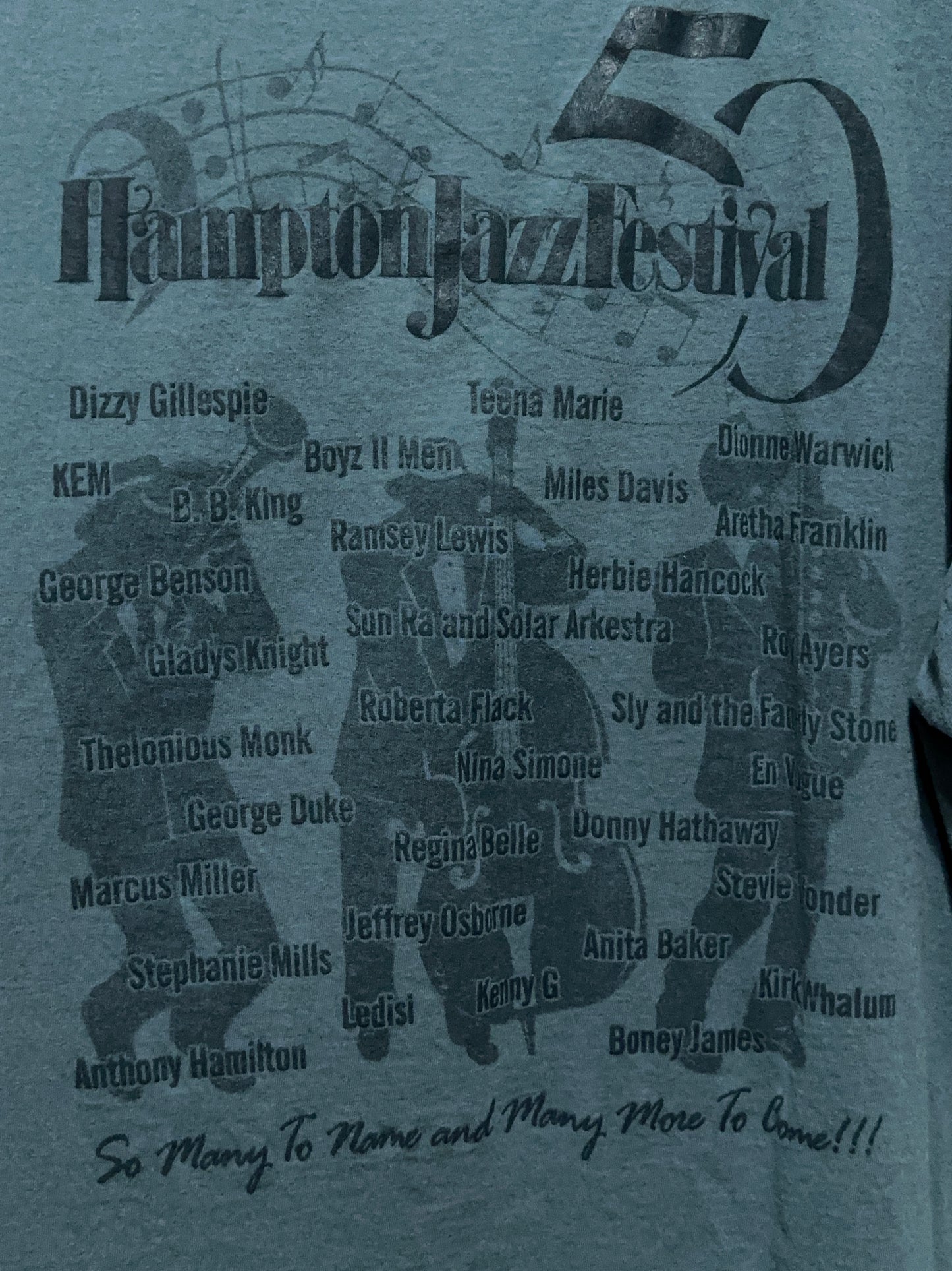 Jazz Festival T-Shirt XL Rap Tee Tour Hip Hop Music Event Promo Tee Erykah Badu