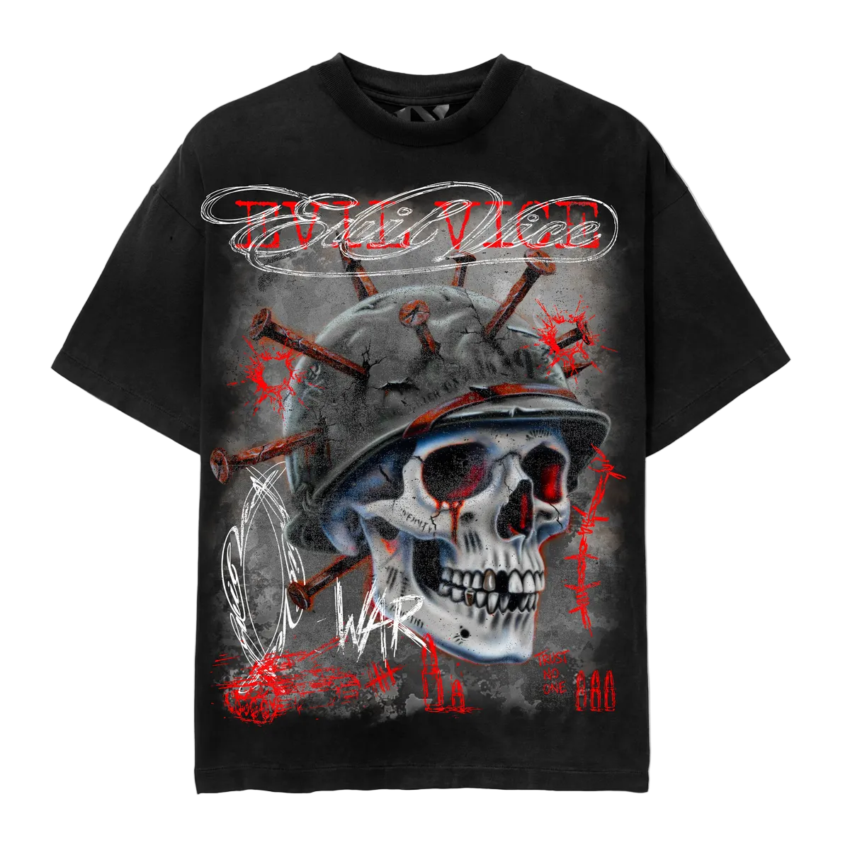 EVIL VICE WAR TEE BLACK