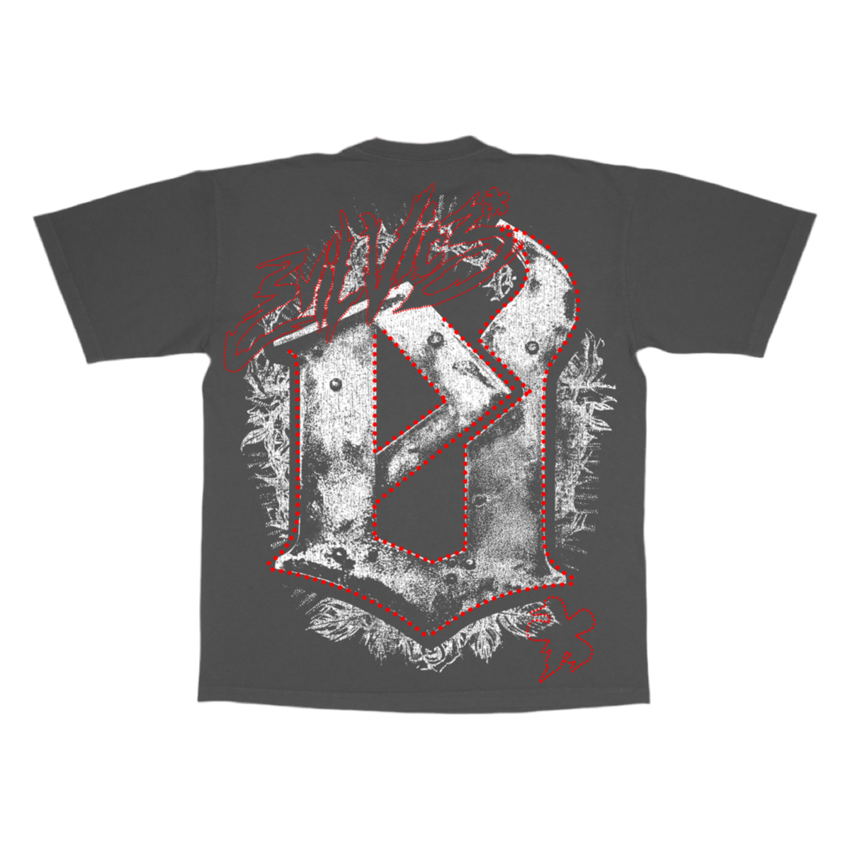 Evil Vice Thorn Skull Graphic Tee XL