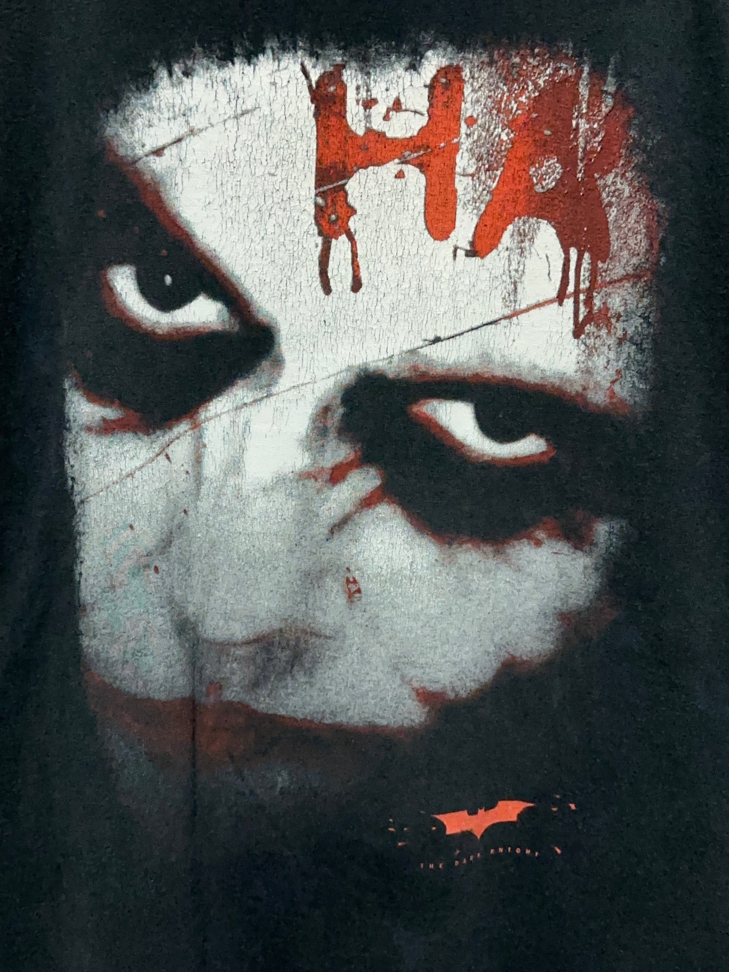 2000s Dark Knight Joker Big Face Graphic Movie T-Shirt XXL