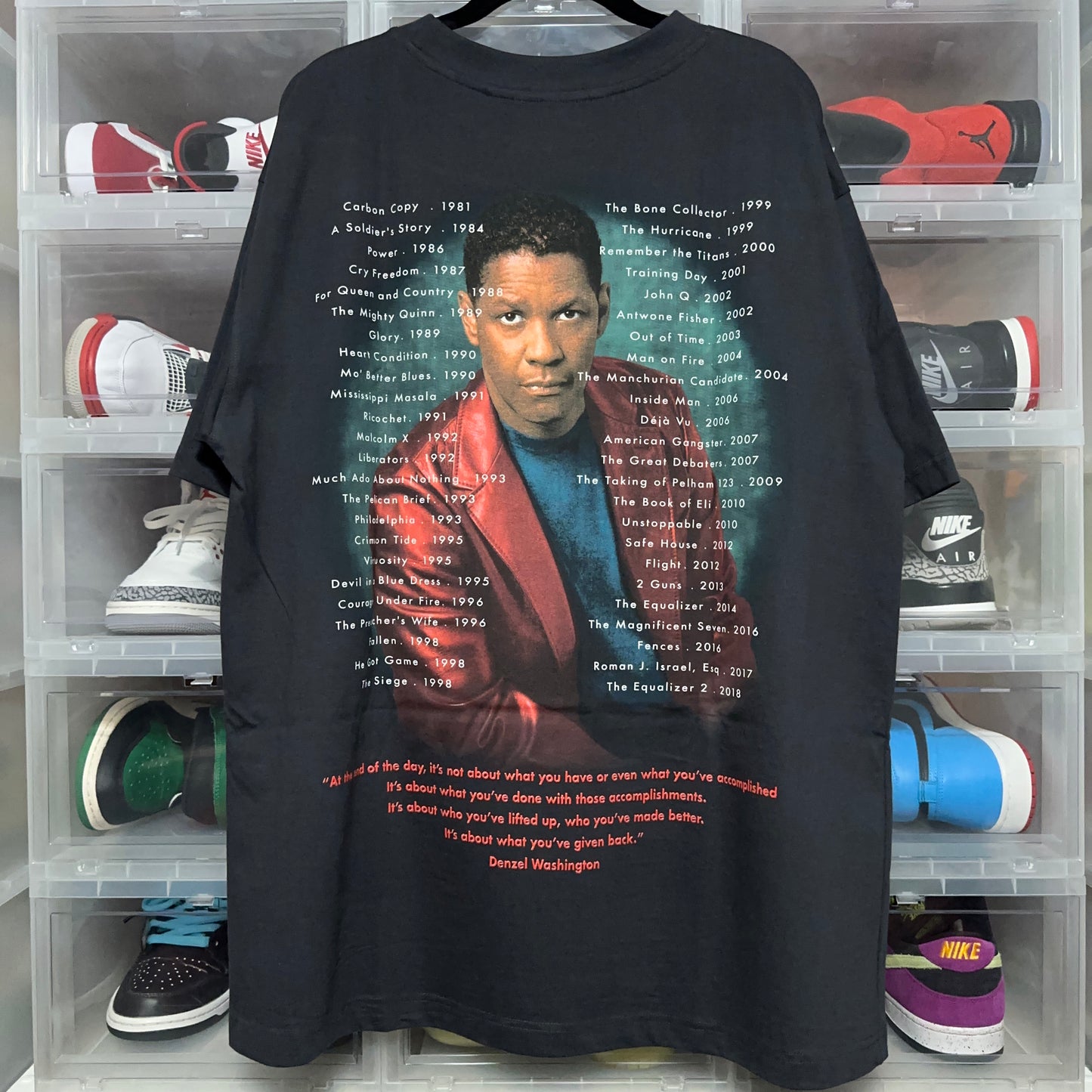 Marino Morwood Denzel Washington Rap Tee XL