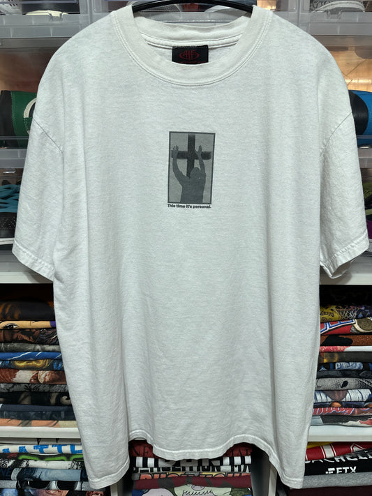 Vintage This Time It's Personal Prayer Cross Jesus Tee Large