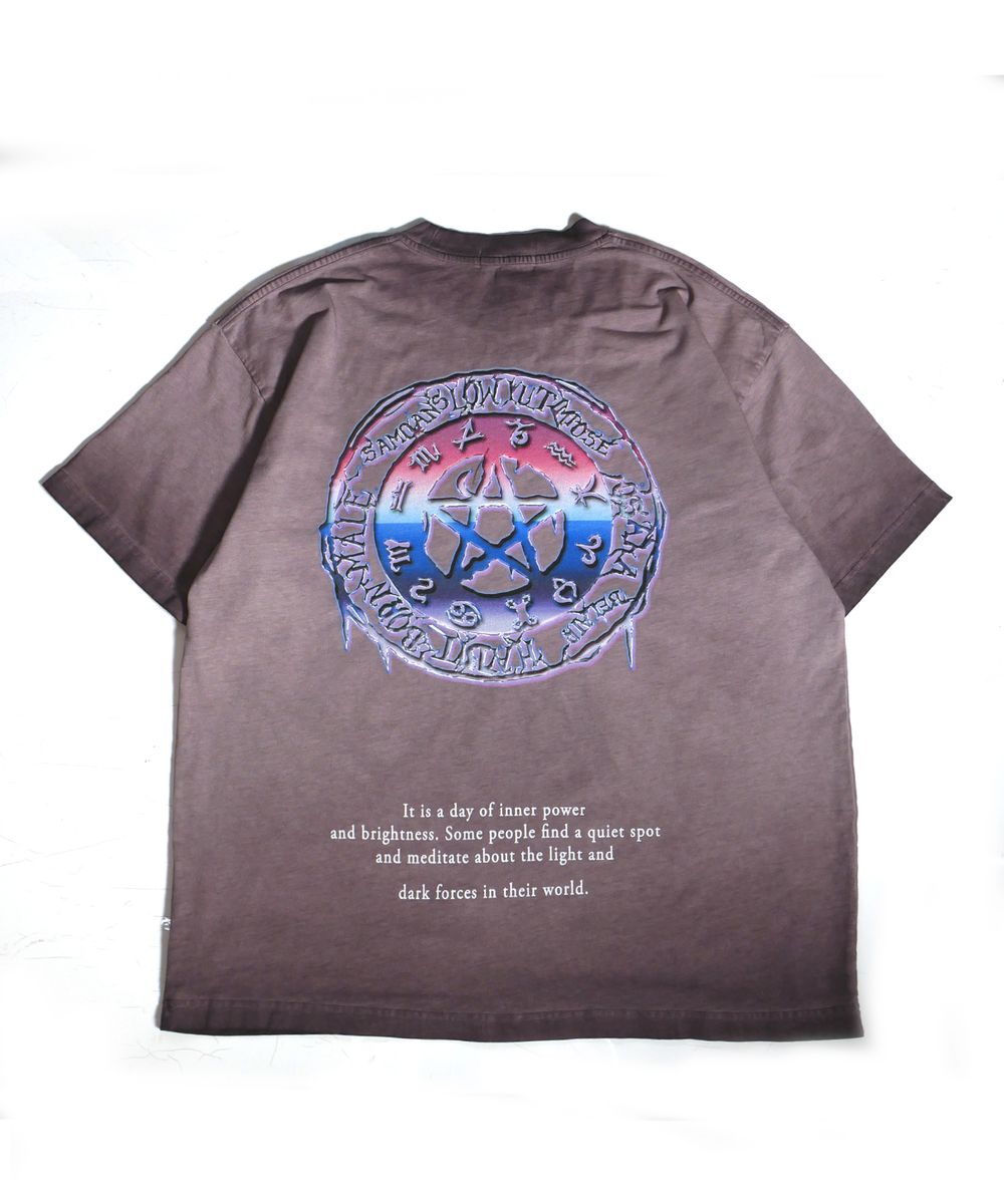 LOWKUT HIGHER CRYSTAL RHINESTONE TEE MAUVE