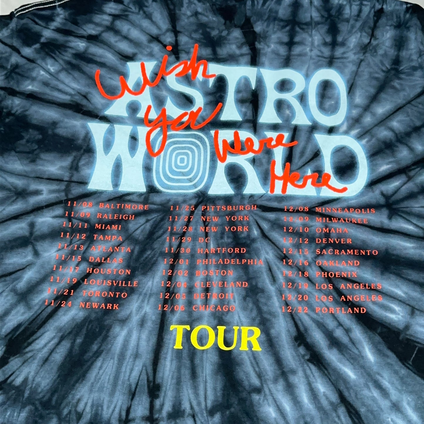 Travis Scott Astroworld Tour No Bystanders Tour Shirt XL