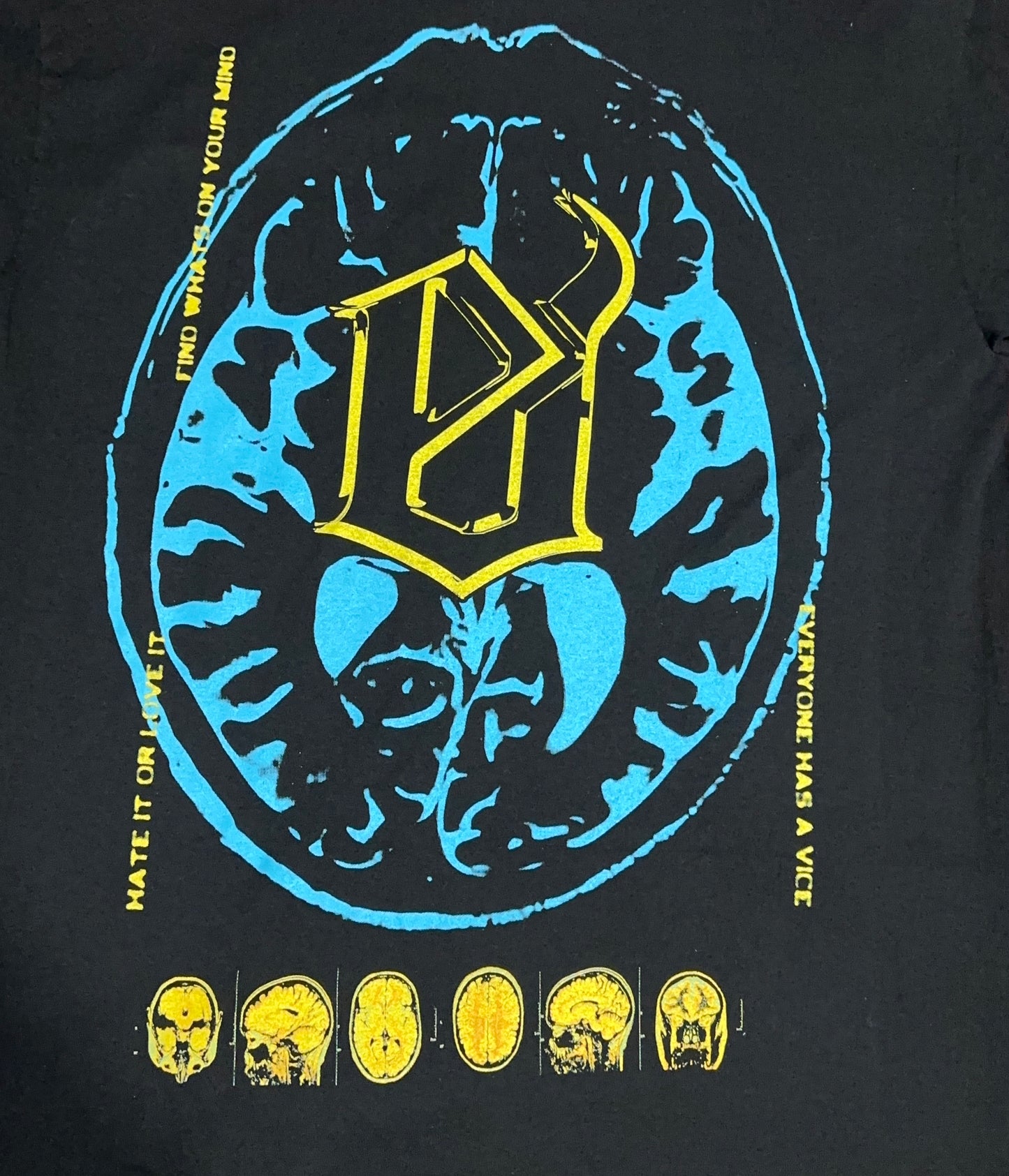 Evil Vice Brain Graphic Tee Size Medium