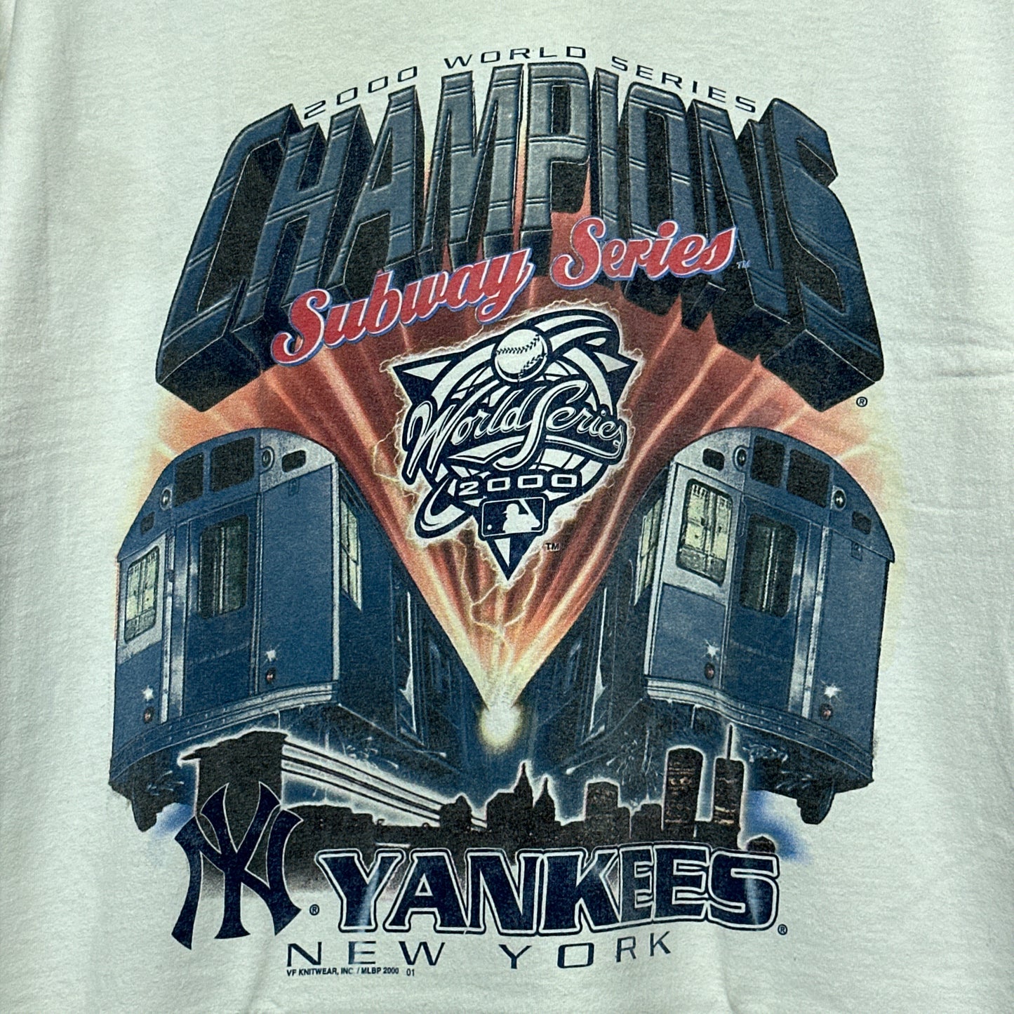 Vintage 2000 New York Yankees Subway Series World Series Champions Tee XL