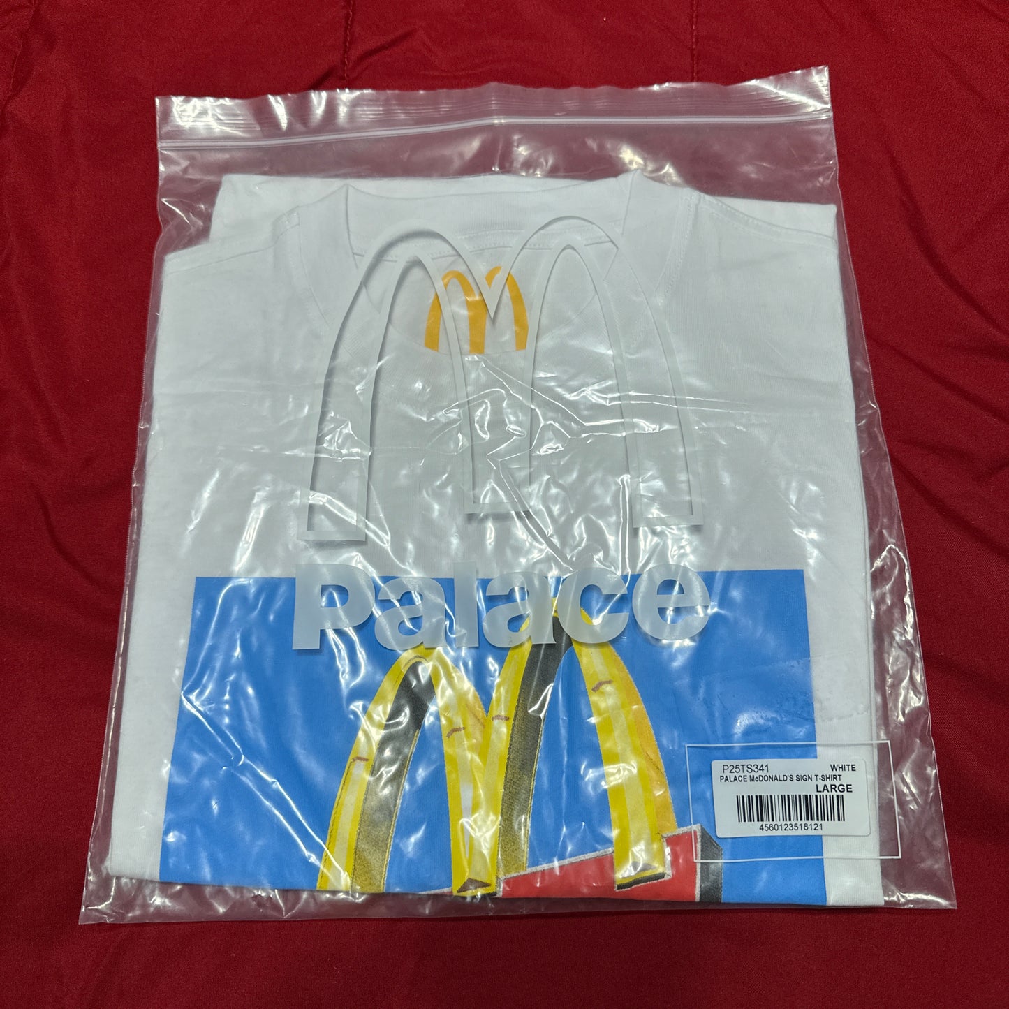 Palace x McDonald's Never Had A Bad McDonald's Sign Collab Tee Large