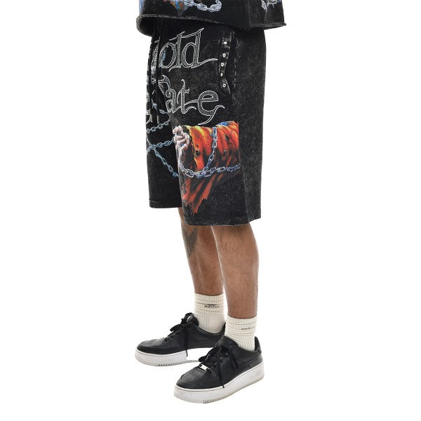 BEHOLD THE FATE FRENCH TERRY GRAPHIC SHORTS