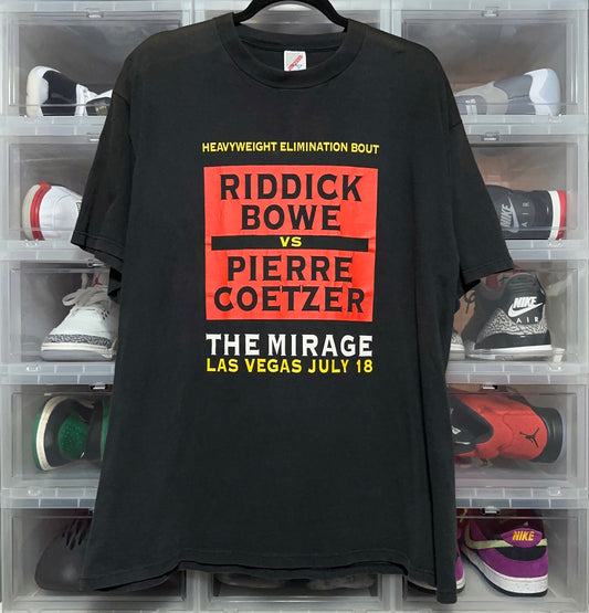 Vintage 90s Riddick Bowe vs Pierre Coetzer Heavyweight Boxing Tee XL