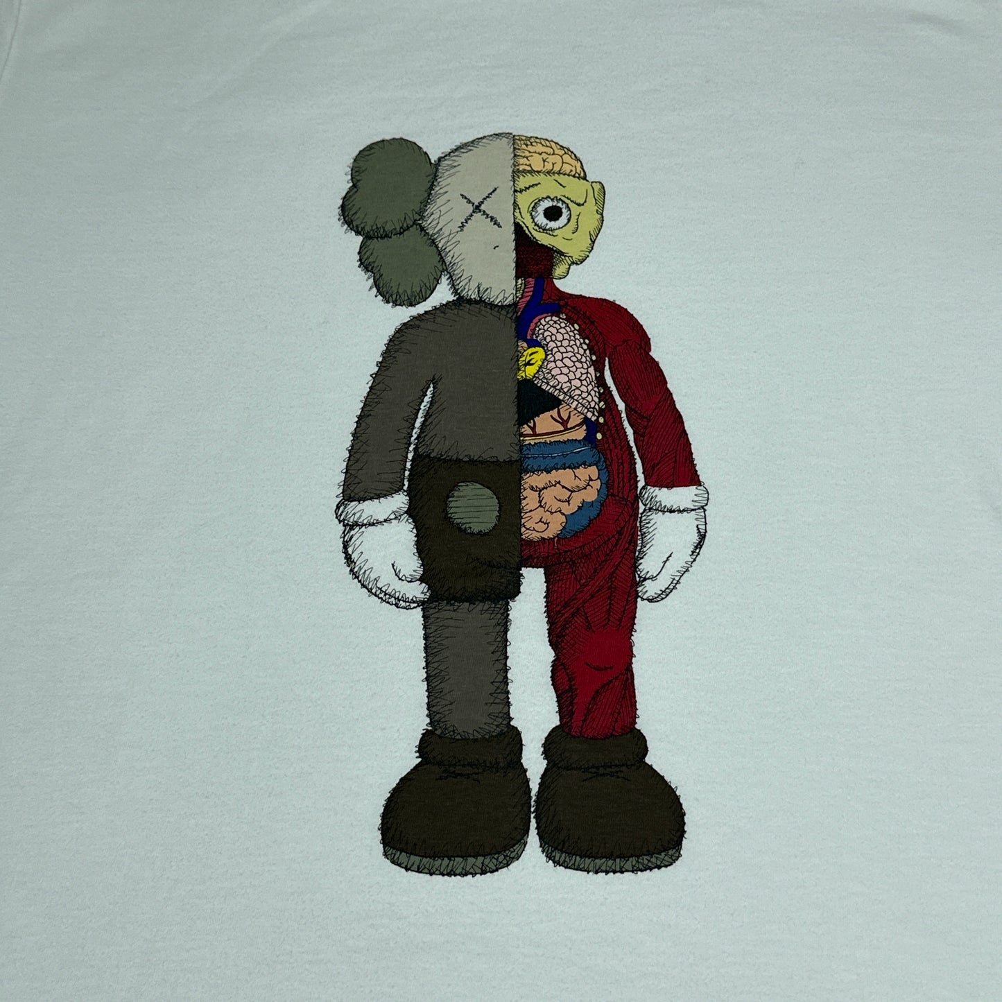 KAWS x Uniqlo Flayed Companion Dissected Artist Shirt XL