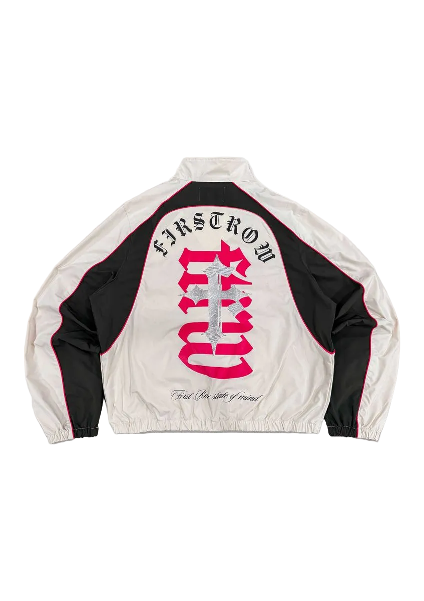 PROPERTY OF FIRST ROW TRACK JACKET WHITE