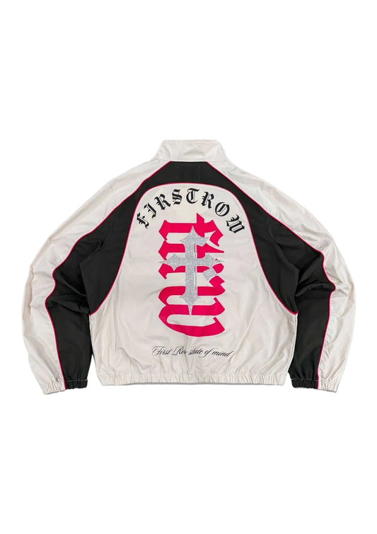 PROPERTY OF FIRST ROW TRACK JACKET WHITE