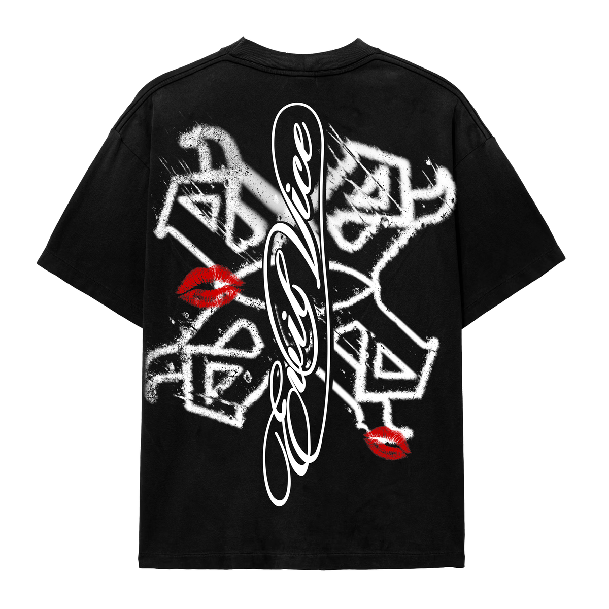 EVIL VICE FACES TEE BLACK