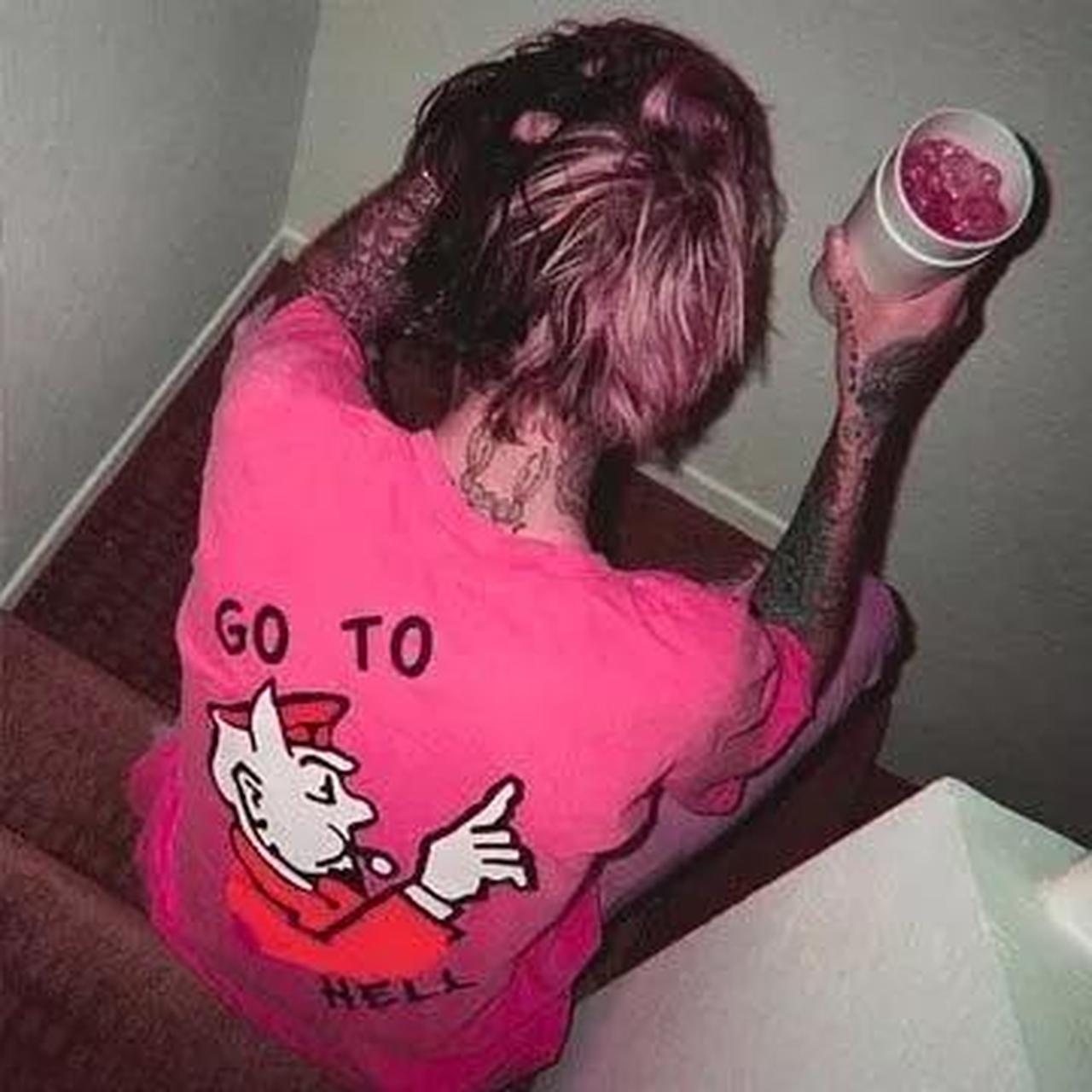 SuperrRadical Go To Hell Lil Peep Graphic Tee Medium