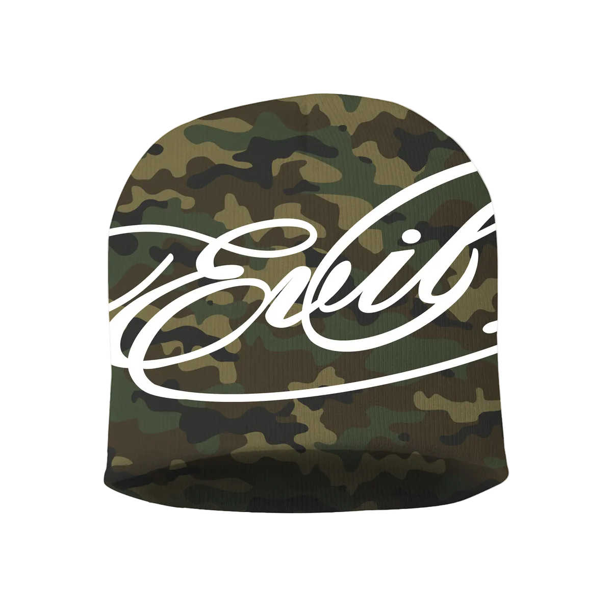 EVIL VICE CAMO SCRIPT BEANIE