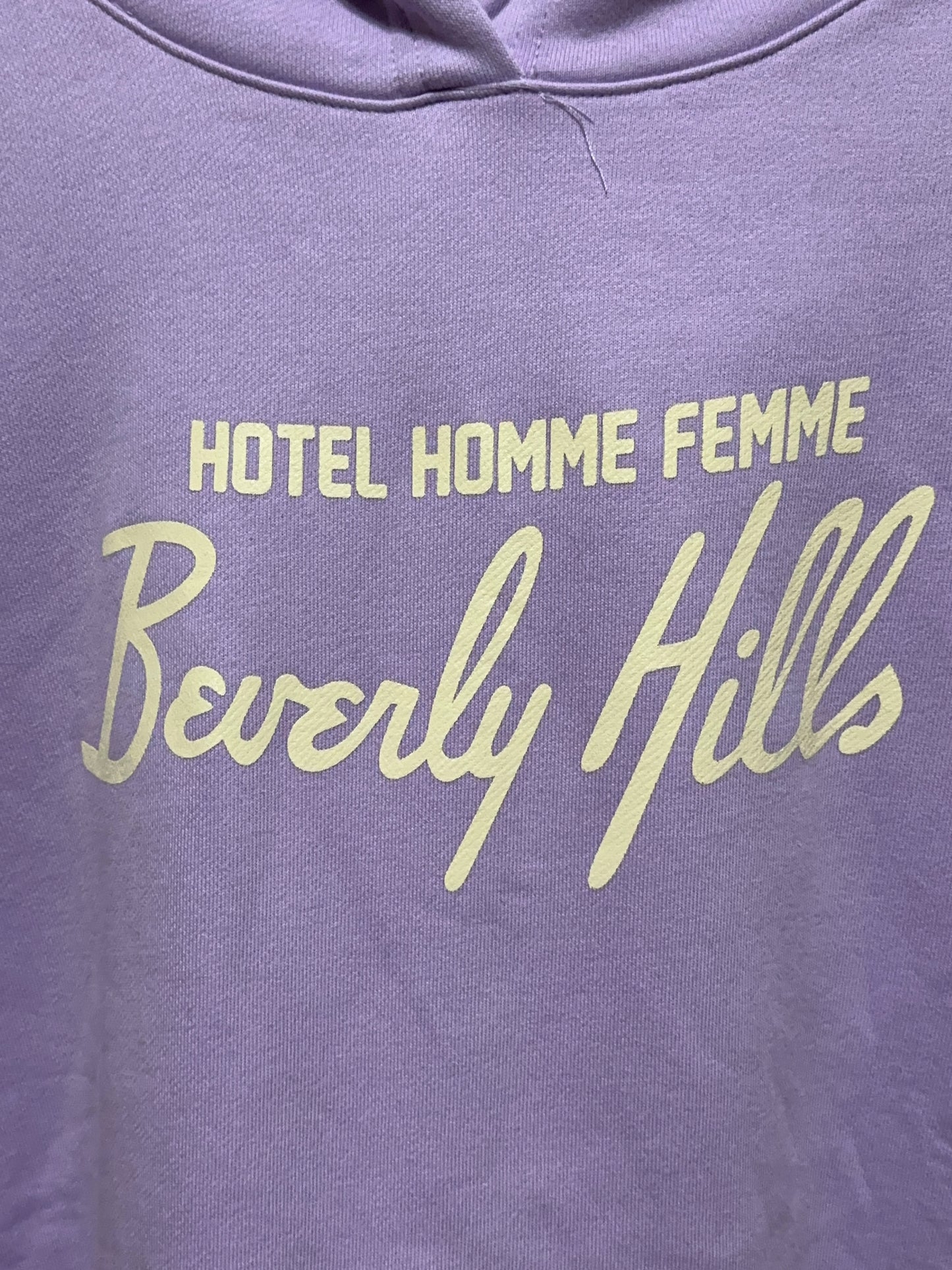 Homme Femme LA Hotel Beverly Hills Graphic Hoodie XL