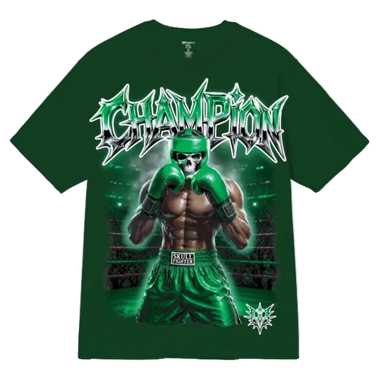 CHAMPION SKULL GRAPHIC TEE GREEN