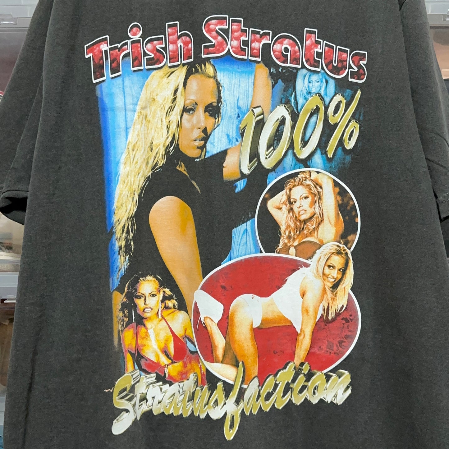 WWF Trish Stratus Wrestling Graphic Rap Tee XL