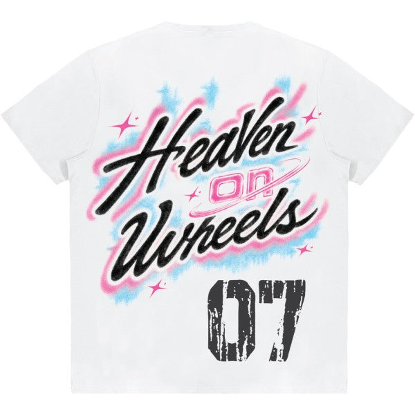 HEAVEN ON WHEELS GRAPHIC TEE WHITE