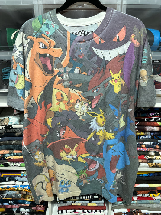 2015 Pokémon All Over Print Graphic Tee XL