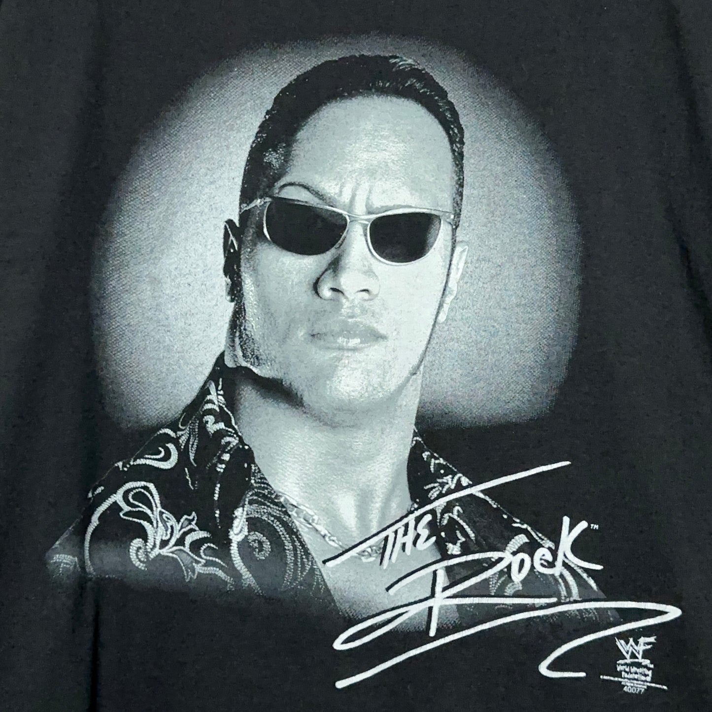 Vintage WWF The Rock Big Face Wrestling Tee XL