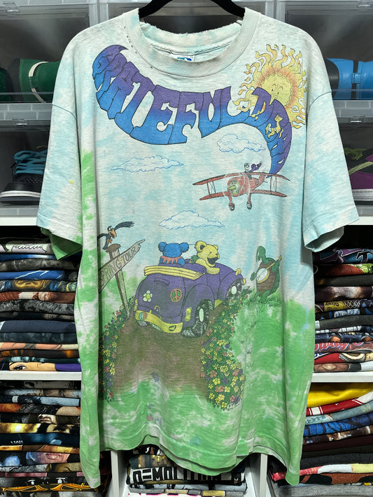 Vintage Liquid Blue Grateful Dead Spring Tour Graphic Tee XL