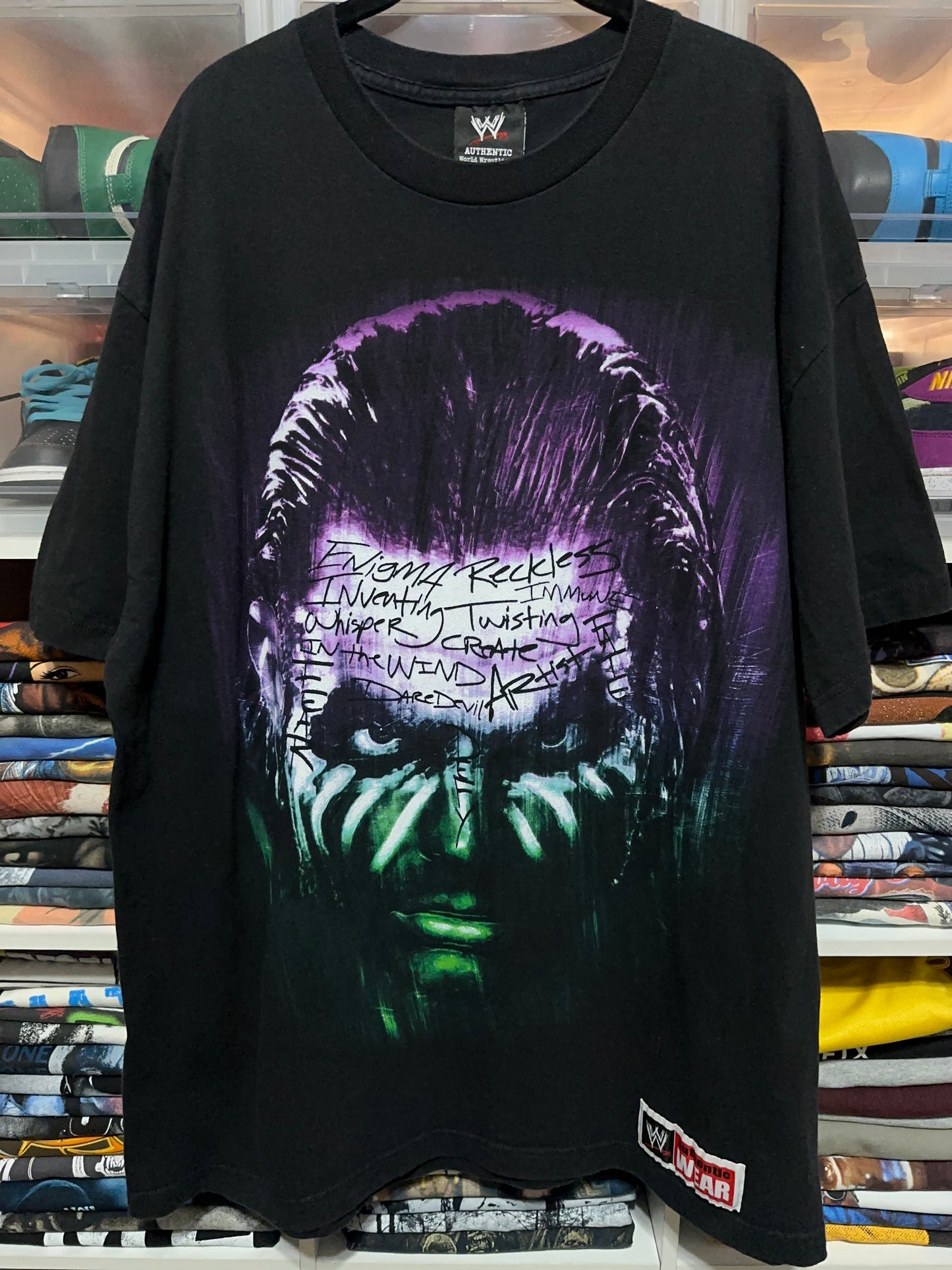 2000s WWE Jeff Hardy Immune To Fear Wrestling Tee XL