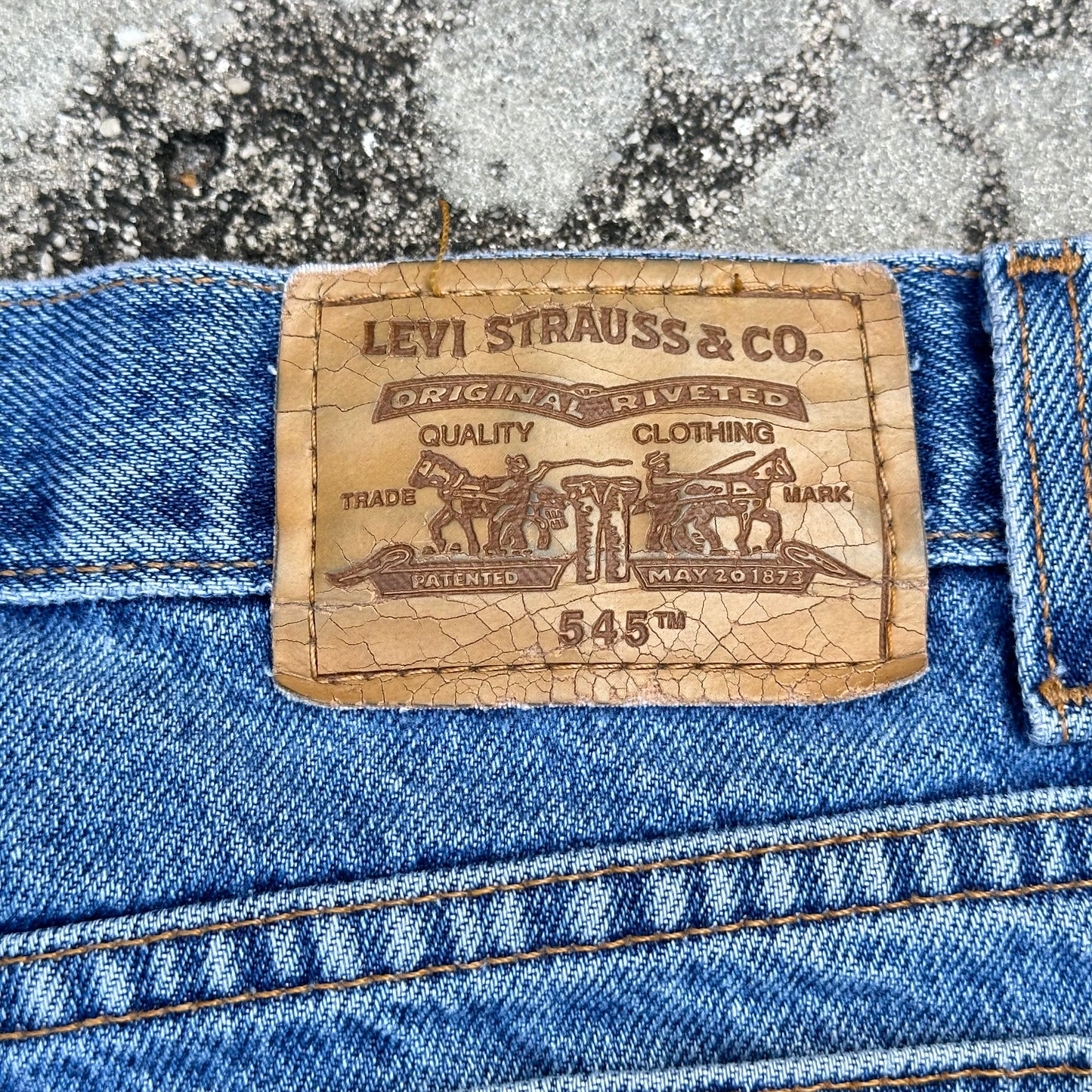 Vintage Y2K Levis 545 Loose Fit Denim Jeans 44x30