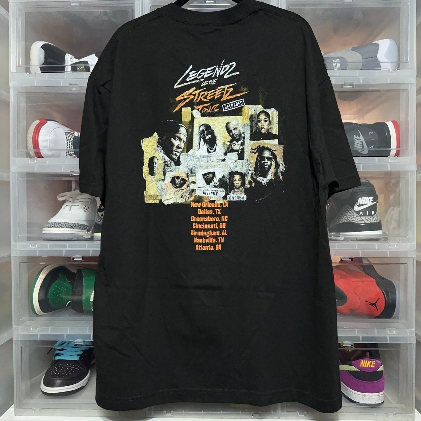 Legendz Of The Streetz Reloaded Music Festival Rap Tee XL