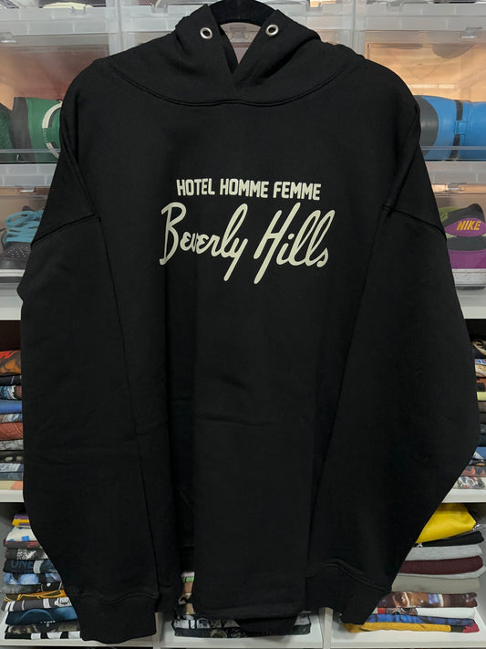 Homme Femme LA Hotel Beverly Hills Graphic Hoodie XL