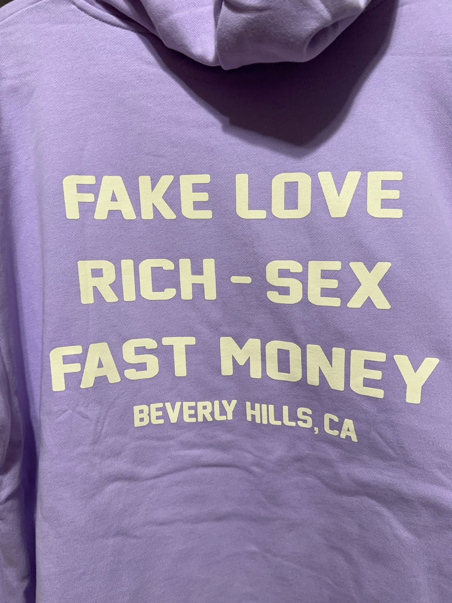 Homme Femme LA Hotel Beverly Hills Graphic Hoodie XL