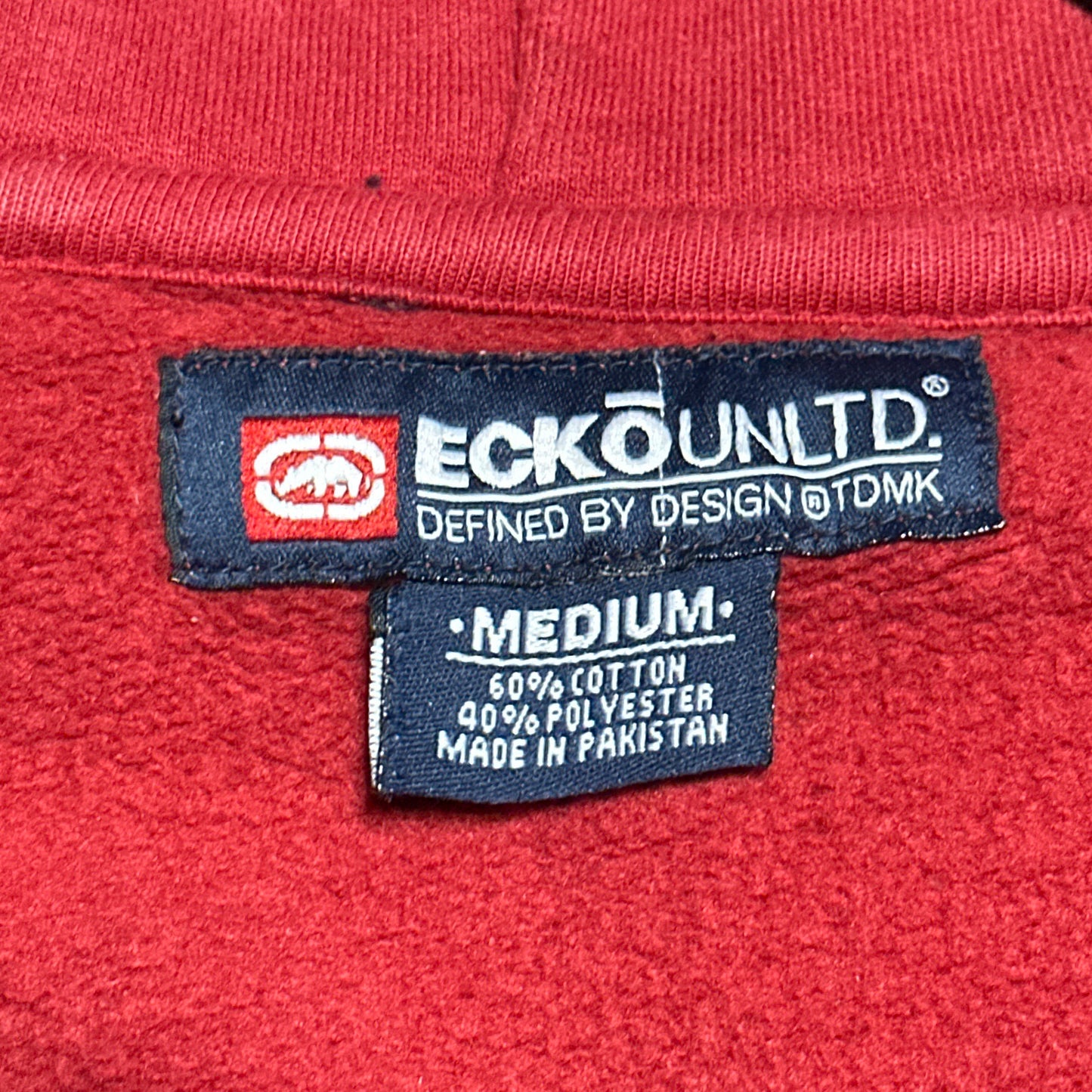 Y2K Ecko UNLTD Hoodie Camo Full Zip Medium