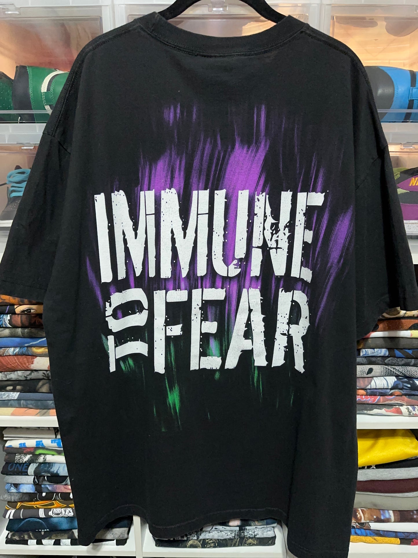 2000s WWE Jeff Hardy Immune To Fear Wrestling Tee XL