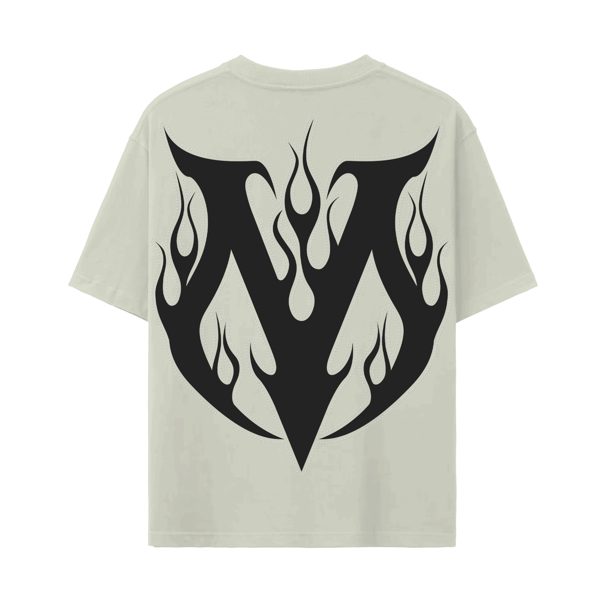 VALOIR MADE SCREW MOUTH RHINESTONE TEE SNOW