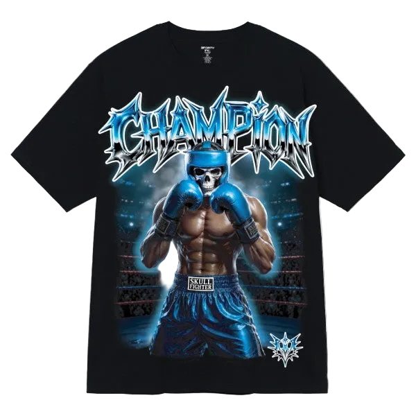 CHAMPION SKULL GRAPHIC TEE BLACK