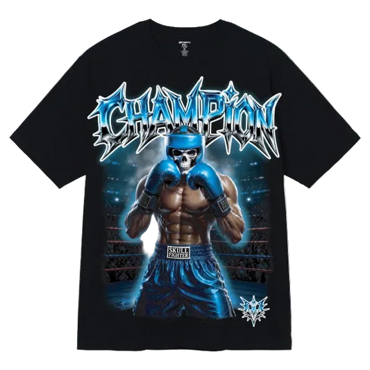 CHAMPION SKULL GRAPHIC TEE BLACK