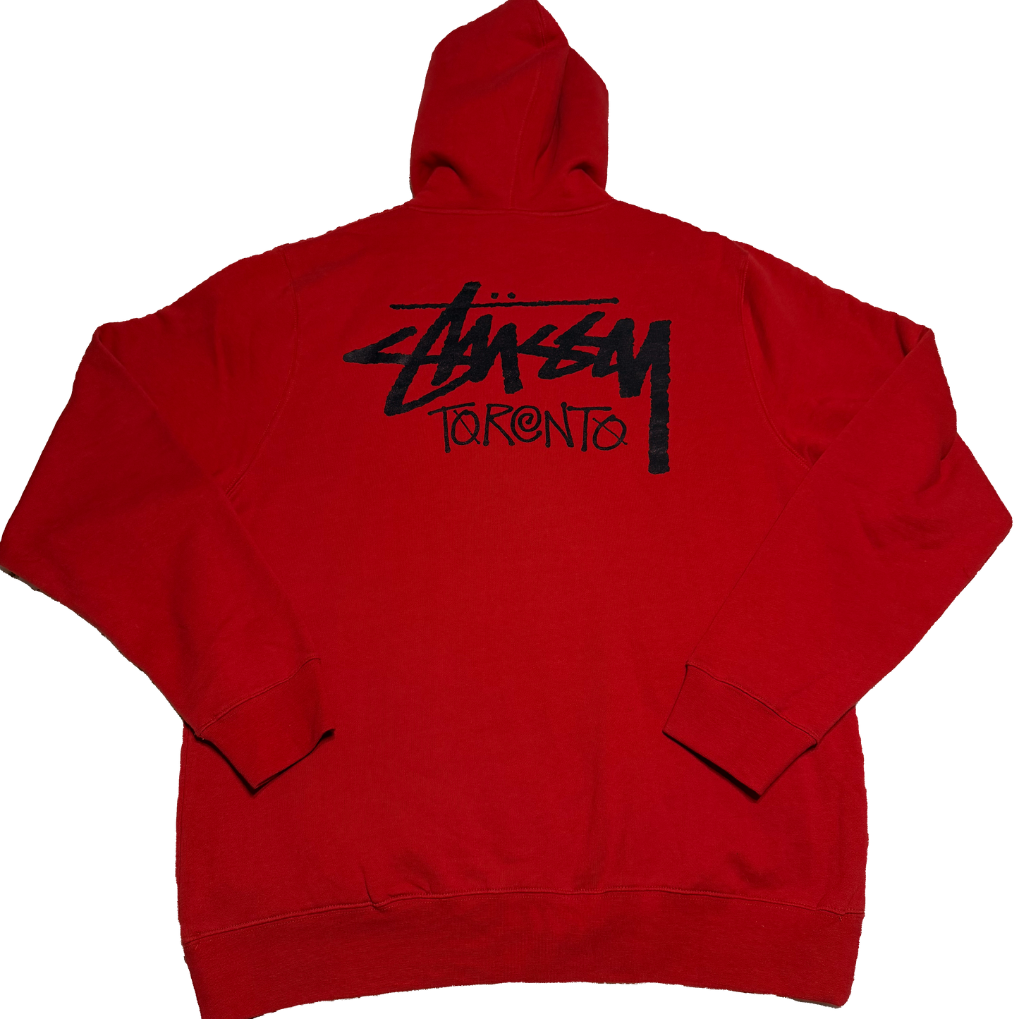 STUSSY TORONTO LOGO SCRIPT GRAPHIC HOODIE XXL