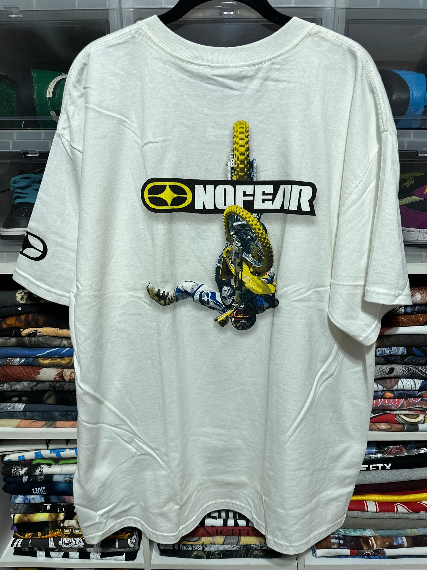 Y2K No Fear Motocross Graphic Tee XL